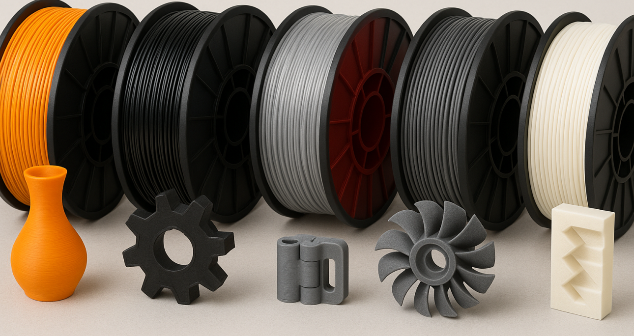 En Çok Kullanılan 3D Baskı Filamentleri ve Özellikleri